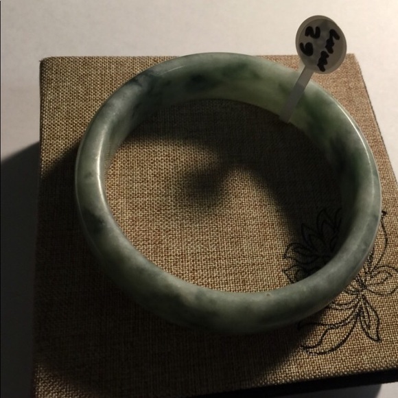 Real Jade "Jadeite" Bangle Bracelet 62MM - Picture 2 of 7